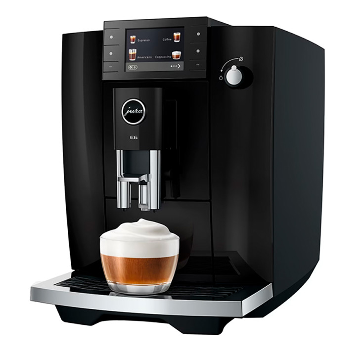 Jura E6 (ED) Piano Black Espressomaskine Inkl. Startpakke DK sprog