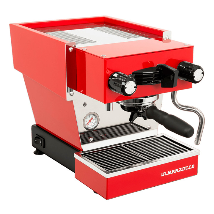La Marzocco Linea Micra Rød Espressomaskine Inkl. Mahlkönig E64 WS Sort Espressokværn