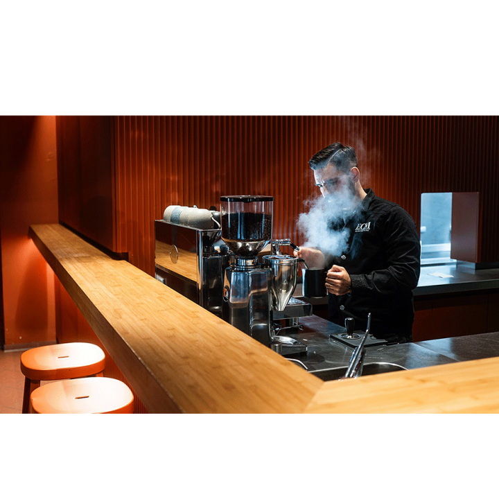 ECM Elektronika Profi Due 2GR. Espressomaskine Inkl. Eureka Atom W 75 Chrome Espressokværn