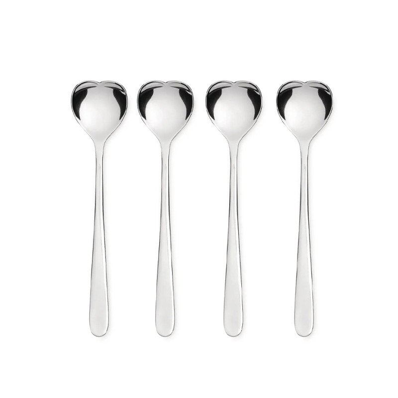Alessi Hjerteformede Isskeer 4 stk
