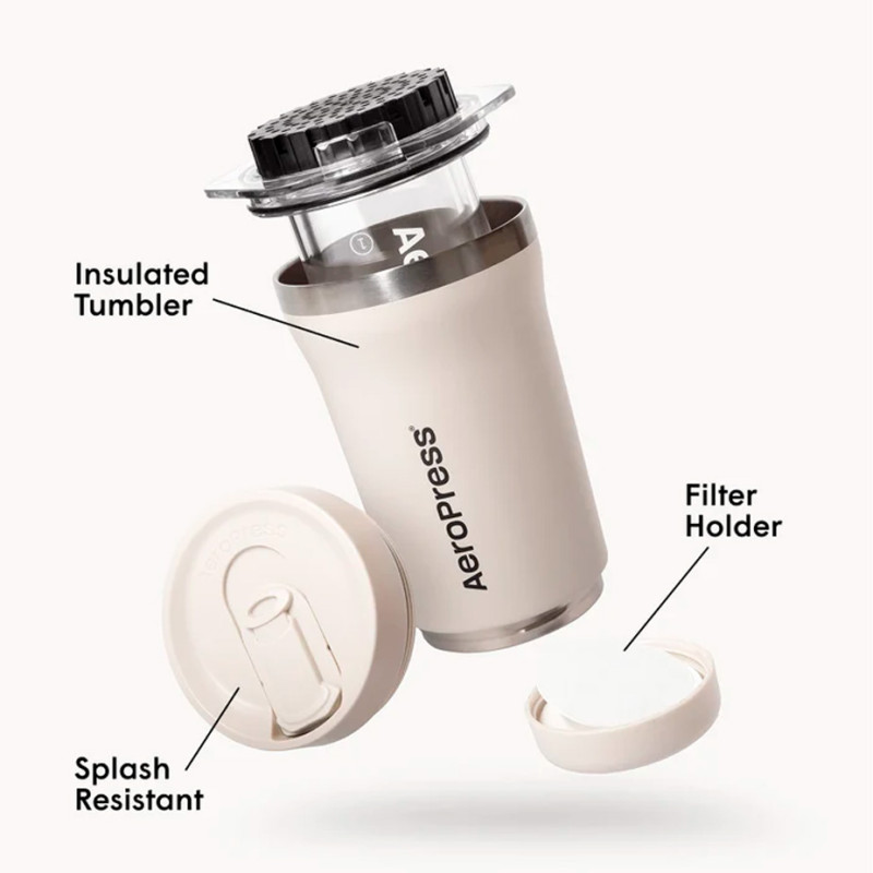 AeroPress Go Plus Creme Rejsebrygger