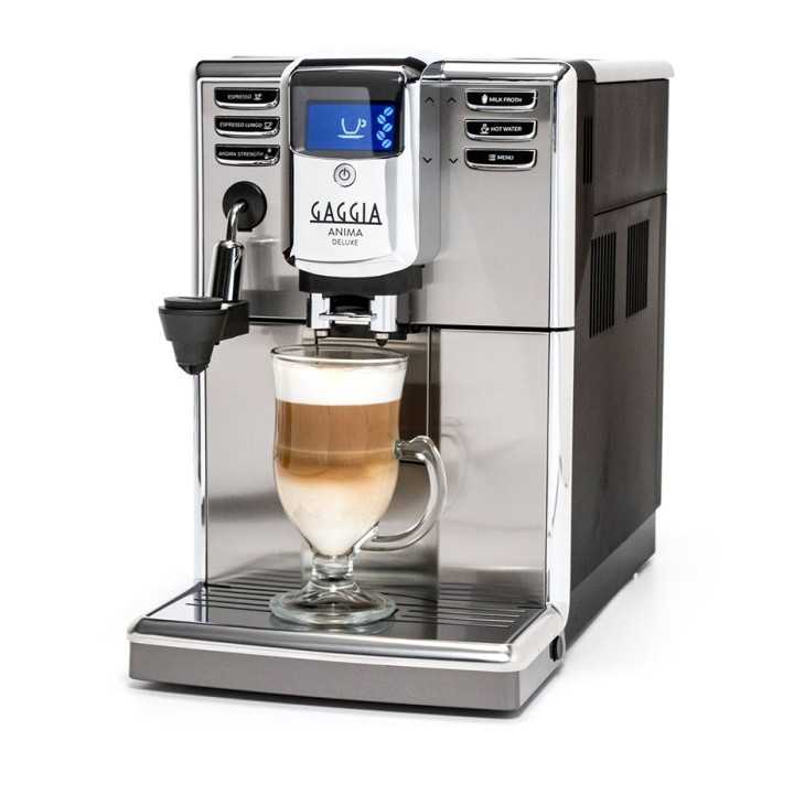 Gaggia Anima De Luxe Stål/Sort Espressomaskine Gaggia Anima De Luxe Stål/Sort Espressomaskine