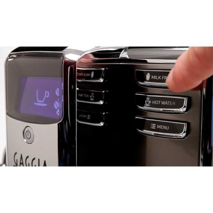 Gaggia Anima De Luxe Stål/Sort Espressomaskine Gaggia Anima De Luxe Stål/Sort Espressomaskine
