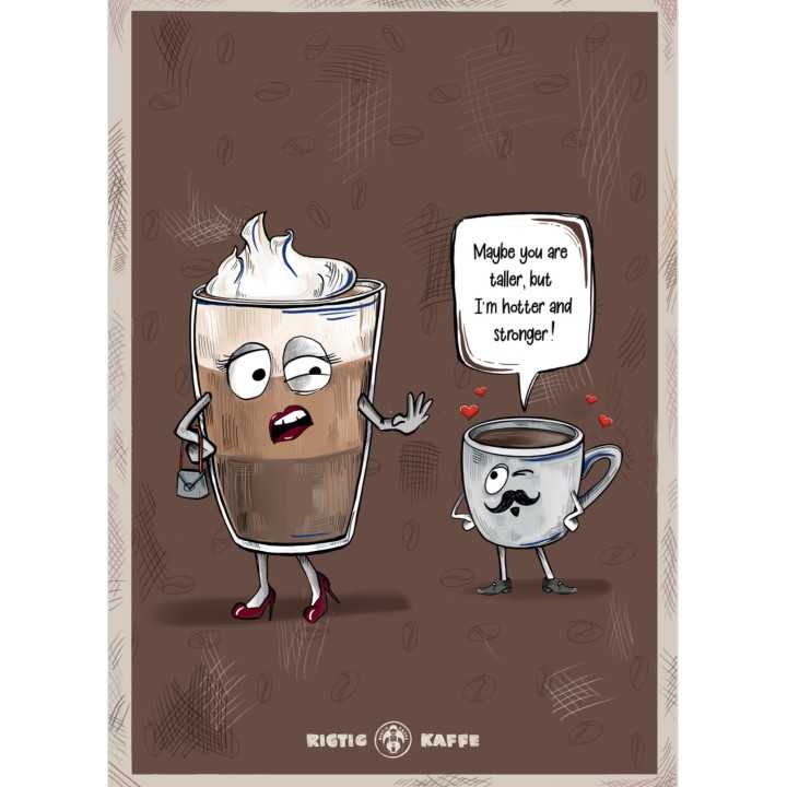 Kaffeplakat Rigtig Kaffe 4 Plakater 21x30cm Kaffeplakat Rigtig Kaffe 4 Plakater 21x30cm