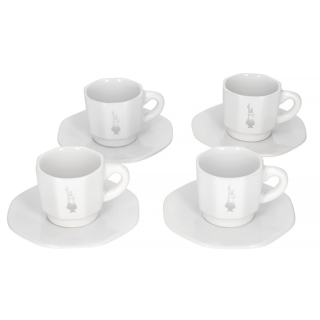 Bialetti Espressokopper Inkl. Underkopper 4 stk