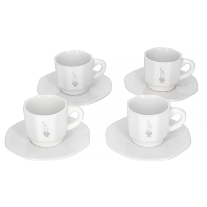 Bialetti Espressokopper Inkl. Underkopper 4 stk