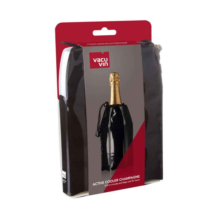 Vacu Vin Active Champagnekøler Sort/Guld