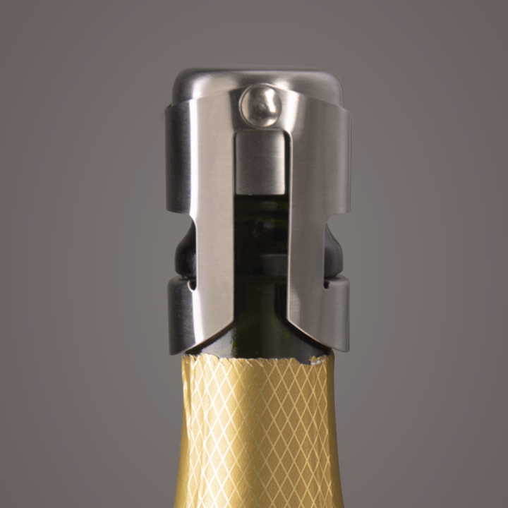Vacu Vin Champagneprop Sølv