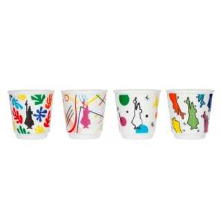 Bialetti Arte Espressokopper 4 Stk Motiver Bialetti Arte Espressokopper 4 Stk Motiver