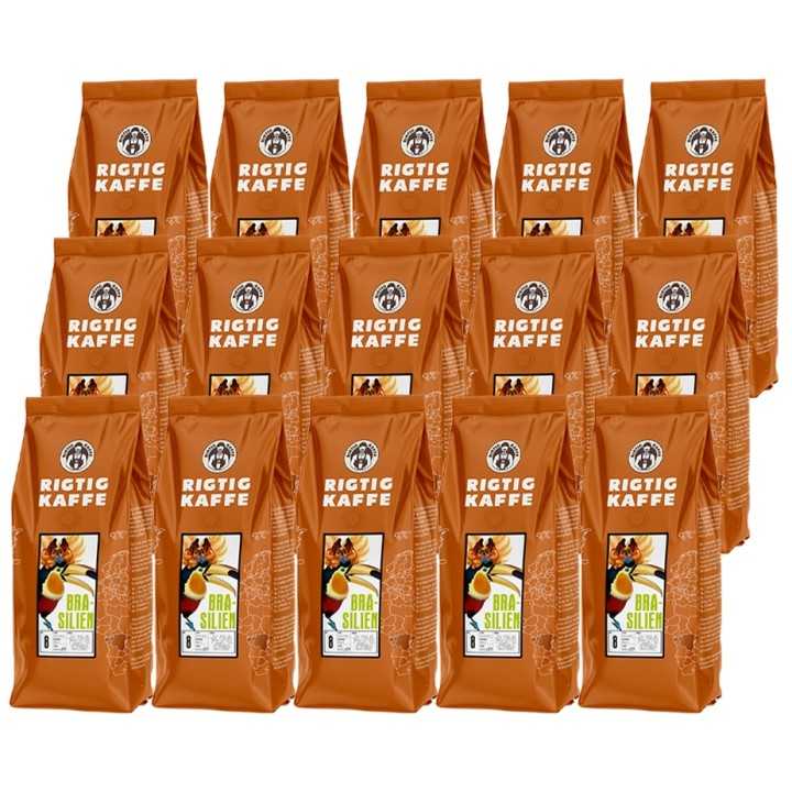 Rigtig Kaffe Brasilien No. 8 - 15x400g