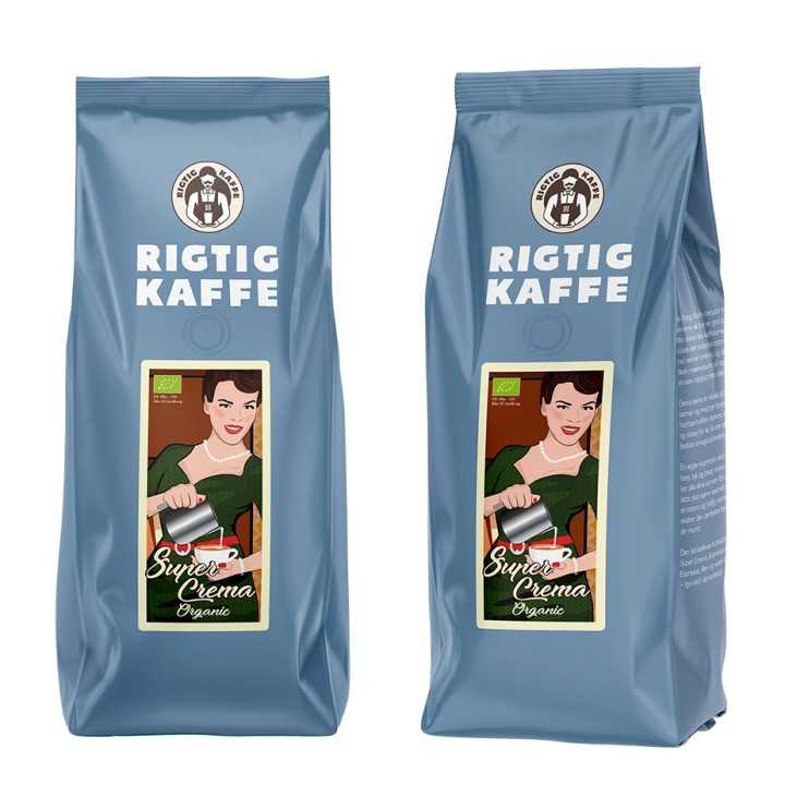 Rigtig Kaffe Super Crema Økologisk 12kg Rigtig Kaffe Super Crema Økologisk 12kg