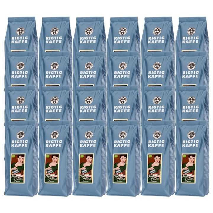 Rigtig Kaffe Super Crema Økologisk 12kg Rigtig Kaffe Super Crema Økologisk 12kg