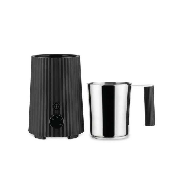 Alessi Plissé Pulcina Elektrisk Mælkeskummer Sort