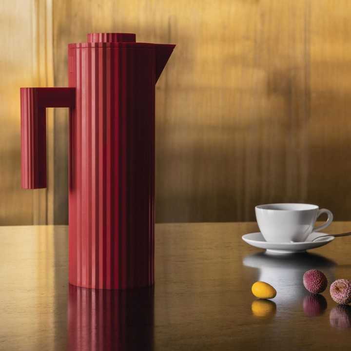 Alessi Plissé Termokande 1L Rød Alessi Plissé Termokande 1L Rød