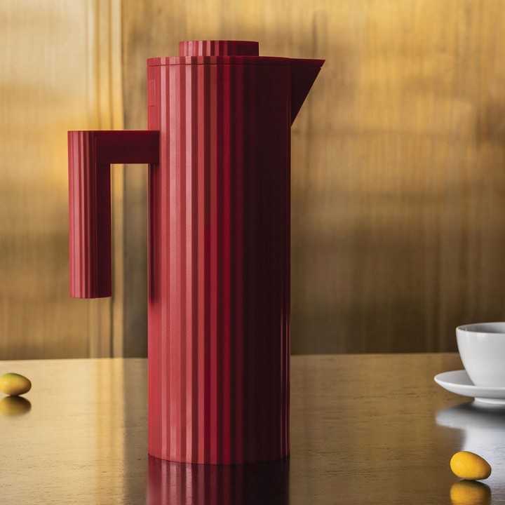 Alessi Plissé Termokande 1L Rød Alessi Plissé Termokande 1L Rød