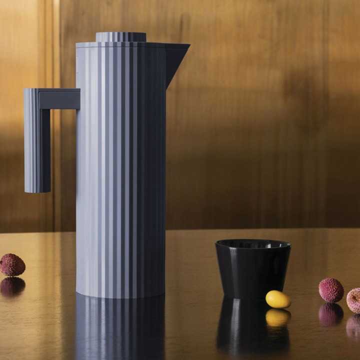 Alessi Plissé Termokande 1L Grå Alessi Plissé Termokande 1L Grå