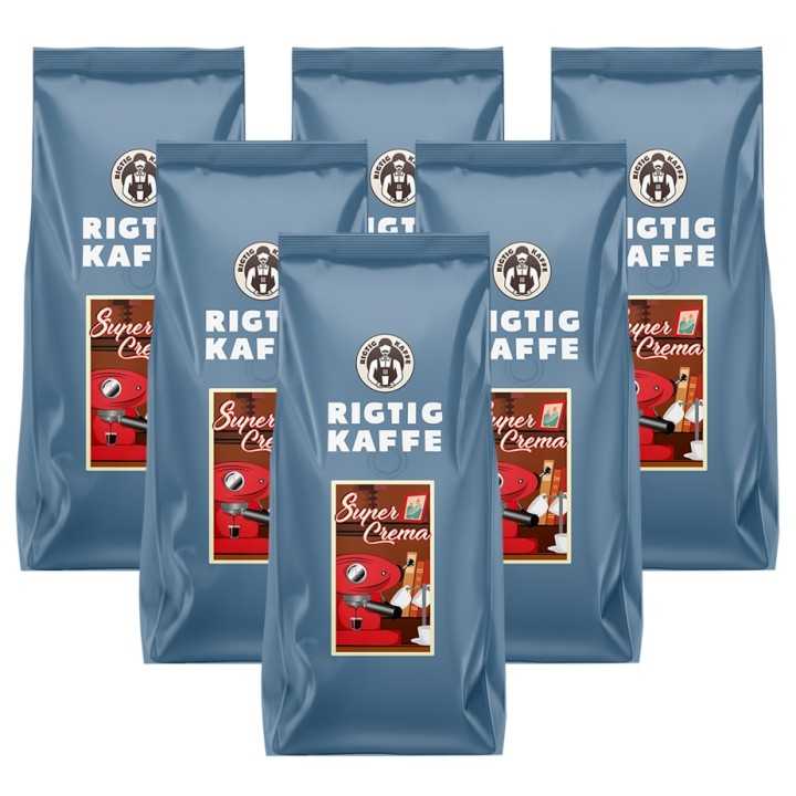 Rigtig Kaffe Super Crema 12x500g