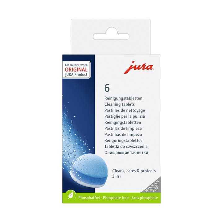 Jura 3-Fase Rensepiller 3 x 6 stk Jura 3-Fase Rensepiller 3 x 6 stk
