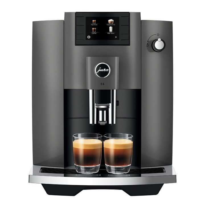 Jura E6 (EC) Dark Inox Espressomaskine Inkl. Startpakke