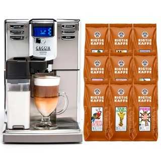 Gaggia Anima Prestige Stål Inkl. 9x400g Verdenskaffe Gaggia Anima Prestige Stål Inkl. 9x400g Verdenskaffe