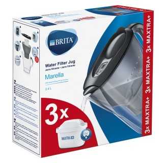 BRITA Marella 2,4L Grå Inkl. 3 Maxtra+ Filter