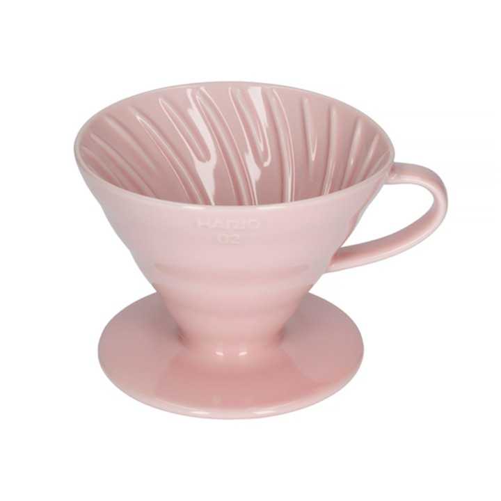 Hario V60-02 Keramik Dripper Pink 2 Kop. Hario V60-02 Keramik Dripper Pink 2 Kop.