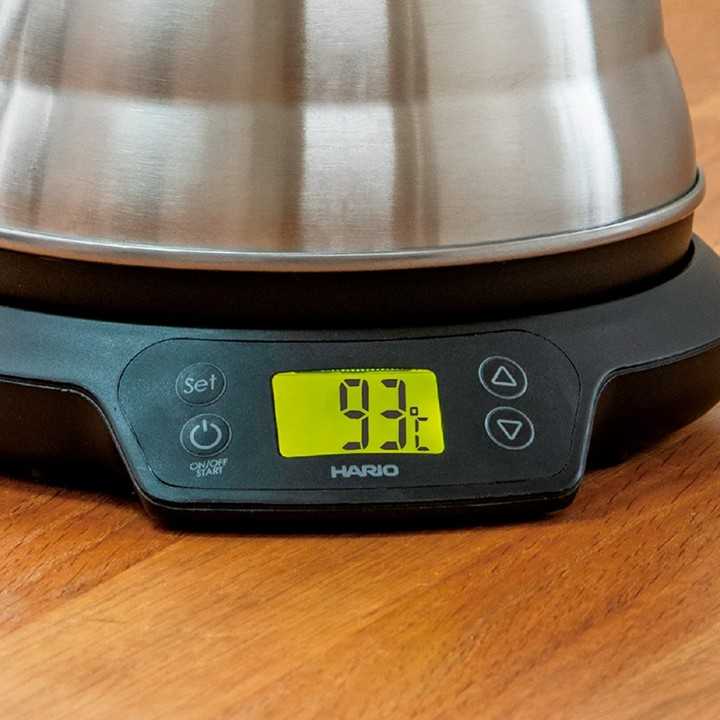 Hario V60 Power Buono Kedel m. Temperaturstyring 0,8 L Hario V60 Power Buono Kedel m. Temperaturstyring 0,8 L