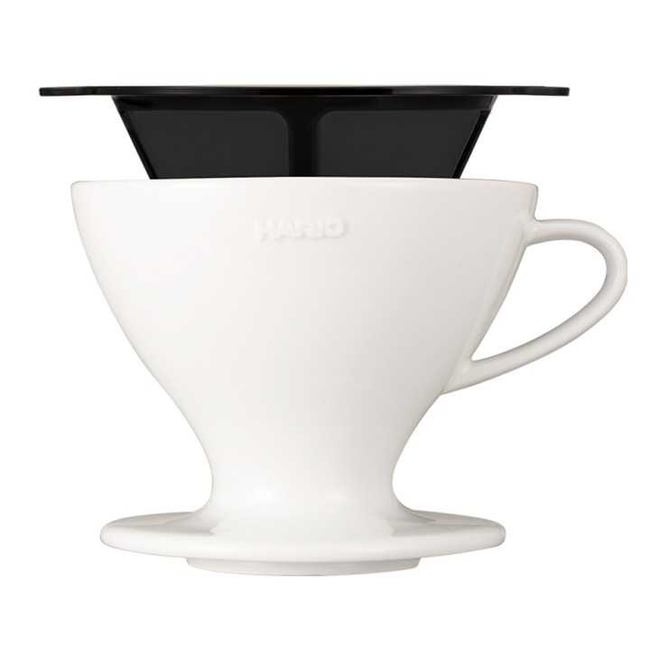 Hario W60-02 Keramik Dripper Hvid 2 Kop. Hario W60-02 Keramik Dripper Hvid 2 Kop.