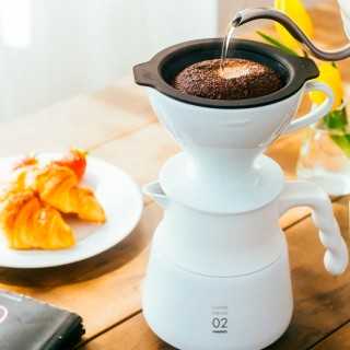Hario W60-02 Keramik Dripper Hvid 2 Kop.