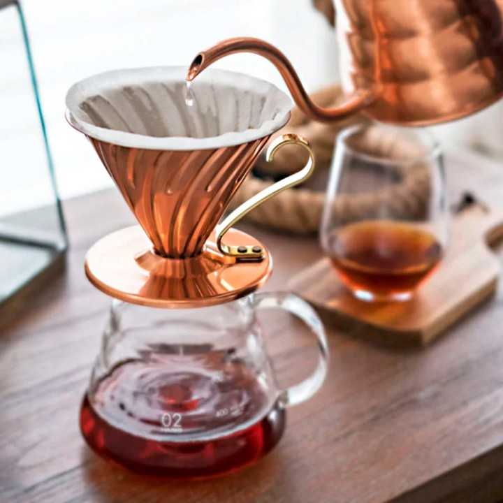 Hario V60 Dripper Kobber 2 Kop. Hario V60 Dripper Kobber 2 Kop.