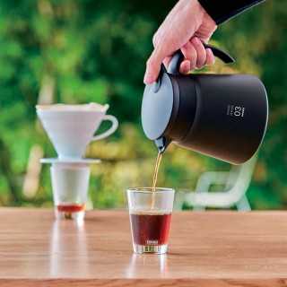 Hario V60-03 Rustfrit Stål Server 0,8L Sort