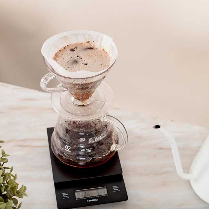 Hario Cup Dripper V60 Klar Plast 2 Kop. Hario Cup Dripper V60 Klar Plast 2 Kop.