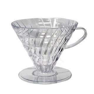 Hario Cup Dripper V60 Klar Plast 2 Kop. Hario Cup Dripper V60 Klar Plast 2 Kop.
