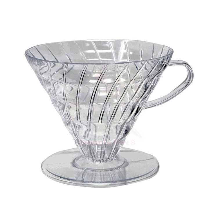 Hario Cup Dripper V60 Klar Plast 2 Kop. Hario Cup Dripper V60 Klar Plast 2 Kop.