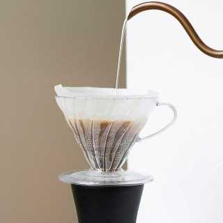 Hario Cup Dripper V60 Klar Plast 1 Kop. Hario Cup Dripper V60 Klar Plast 1 Kop.