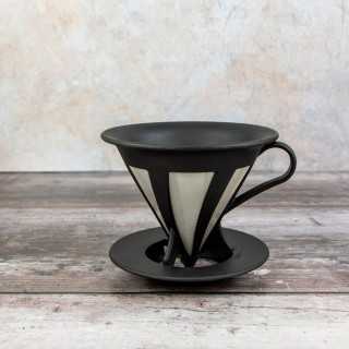 Hario Cafeor 02 Dripper Sort 2 Kop. Hario Cafeor 02 Dripper Sort 2 Kop.