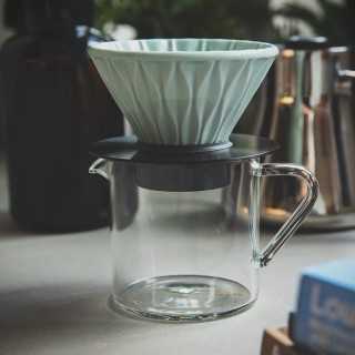 Loveramics Brewers Smooth Dripper Celadon Grøn 2 Kop Inkl. Stand Sort