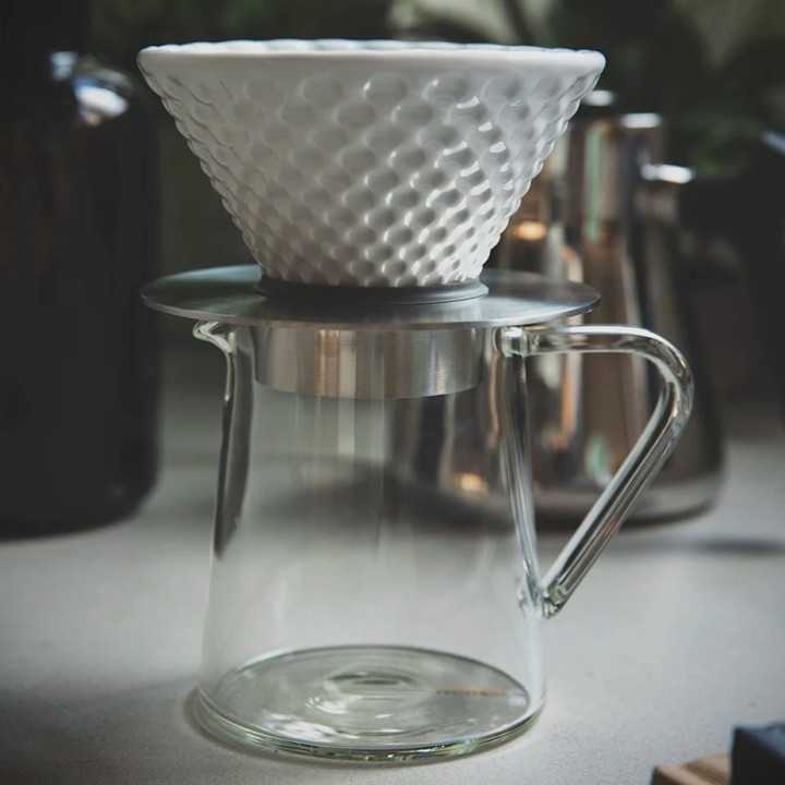 Loveramics Brewers Strong Dripper Hvid 2 Kop Inkl. Stand Sort Loveramics Brewers Strong Dripper Hvid 2 Kop Inkl. Stand Sort