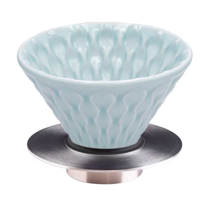 Loveramics Brewers Mellow Dripper Celadon Blå 2 Kop Inkl. Stand Metallic Loveramics Brewers Mellow Dripper Celadon Blå 2 Kop Inkl. Stand Metallic