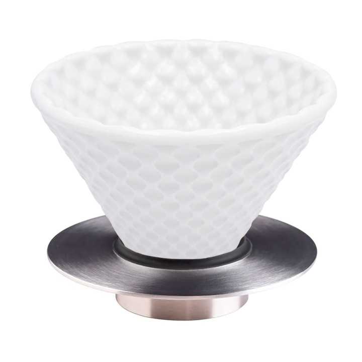 Loveramics Brewers Strong Dripper Hvid 2 Kop Inkl. Stand Metallic Loveramics Brewers Strong Dripper Hvid 2 Kop Inkl. Stand Metallic