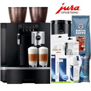 Jura Giga X8 (EA) Espressomaskine Inkl. 2,5L Cooler, Pleje, Kaffe & Opsætning