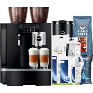 Jura Giga X8 (EA) Espressomaskine Inkl. 2,5L Cooler, Pleje & 12kg Kaffe Jura Giga X8 (EA) Espressomaskine Inkl. 2,5L Cooler, Pleje & 12kg Kaffe