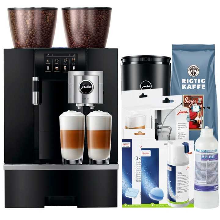 Jura Giga X8c (EB) Alu Black Espressomaskine Inkl. 2,5L Cooler, Pleje & 12kg Kaffe Jura Giga X8c (EB) Alu Black Espressomaskine Inkl. 2,5L Cooler, Pleje & 12kg Kaffe