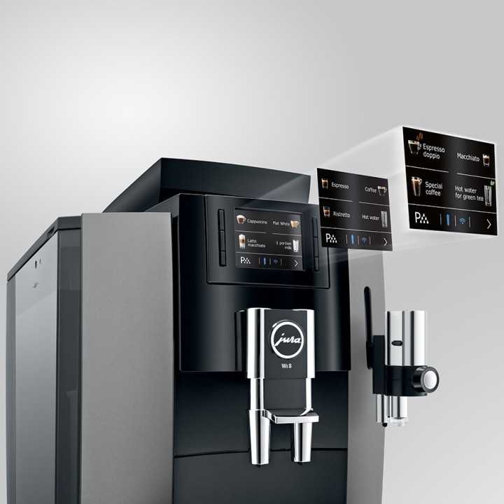 Jura WE8 (EA) Espressomaskine Inkl. 1L Cooler, Pleje & 6kg Kaffe Jura WE8 (EA) Espressomaskine Inkl. 1L Cooler, Pleje & 6kg Kaffe