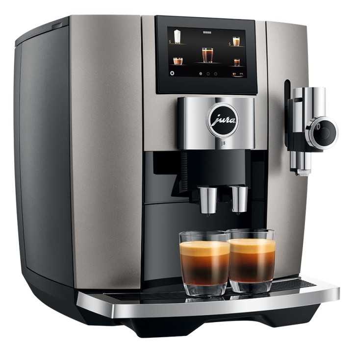 Jura J8 (EA) Midnight Silver Espressomaskine Inkl. Startpakke