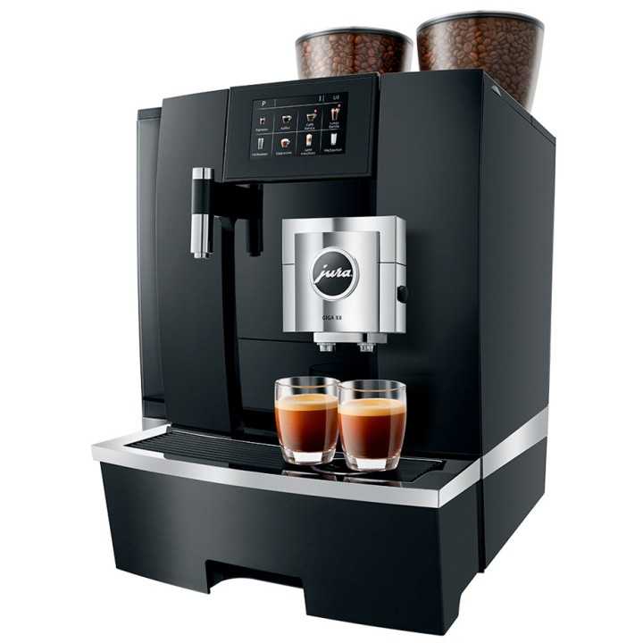 Jura Giga X8 (EA) Alu Black Espressomaskine Inkl. Startpakke Jura Giga X8 (EA) Alu Black Espressomaskine Inkl. Startpakke