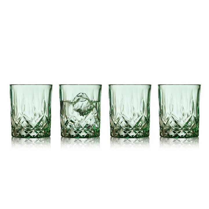 Lyngby Sorrento Whiskyglas 32 cl 4 Stk Grøn
