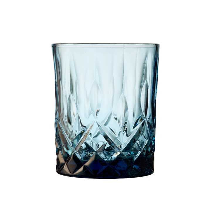 Lyngby Sorrento Whiskyglas 32 cl 4 Stk Blå