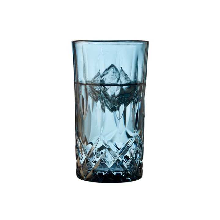 Lyngby Sorrento Highballglas 38 cl 4 Stk Blå