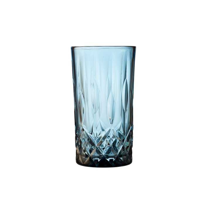 Lyngby Sorrento Highballglas 38 cl 4 Stk Blå